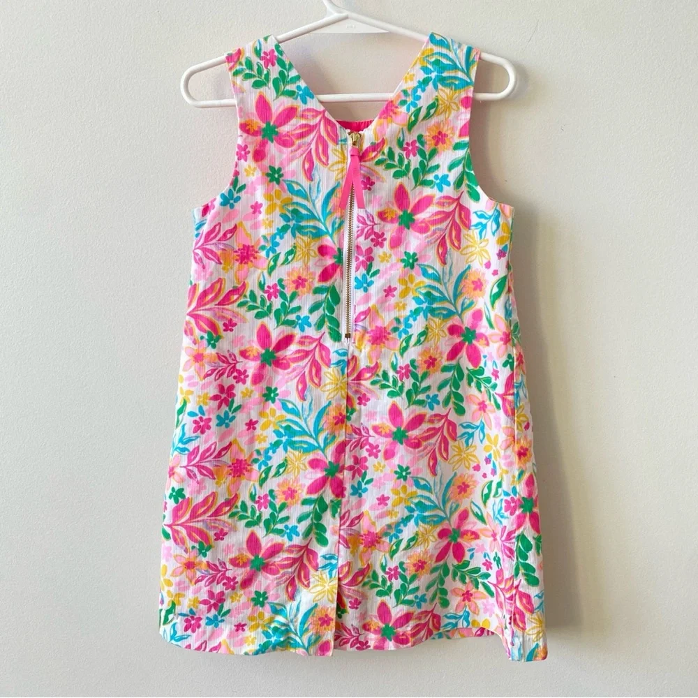 Tommy Bahama Floral Kids Dress - Pink, Yellow, Green